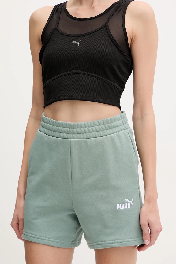 Kratke hlače Puma bez uzorka zelena 682441