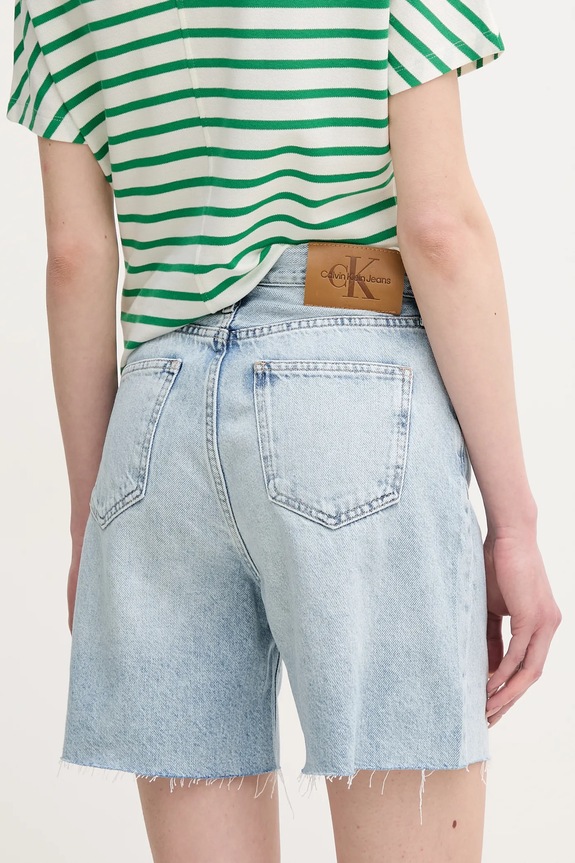 Îmbrăcăminte Calvin Klein Jeans pantaloni scurti jeans J20J225155 albastru