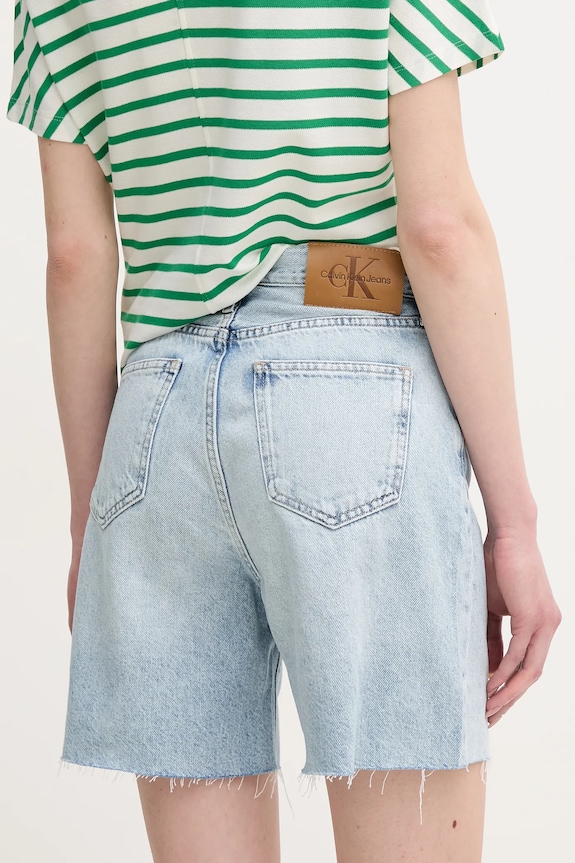 Îmbrăcăminte Calvin Klein Jeans pantaloni scurti jeans J20J225155 albastru