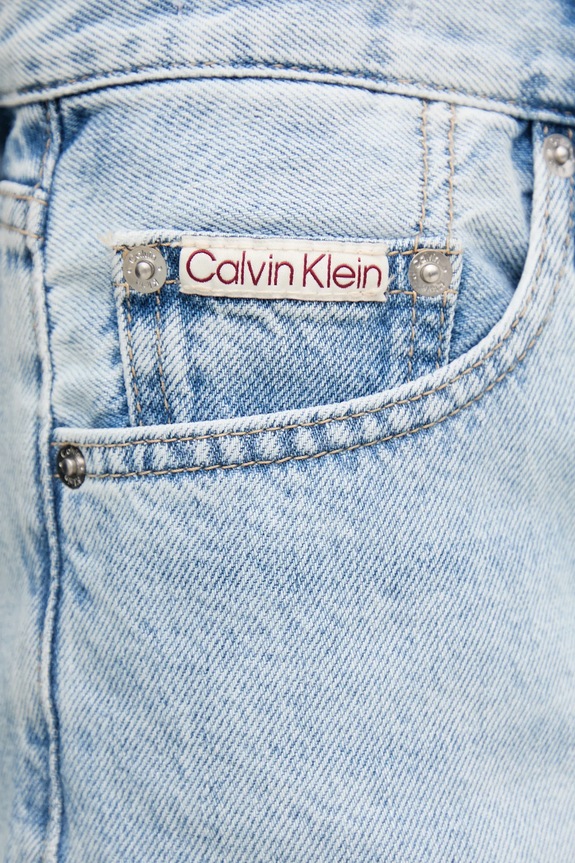 Calvin Klein Jeans pantaloni scurti jeans albastru J20J225155