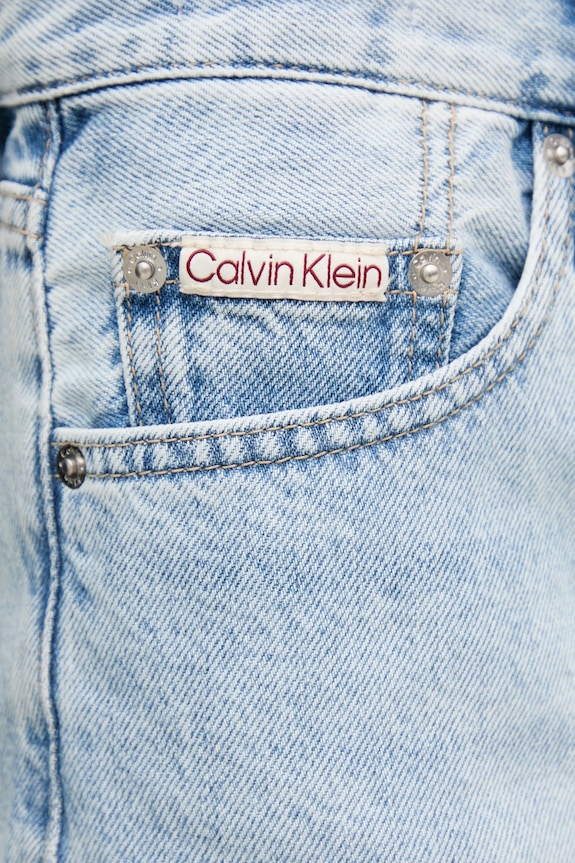 Calvin Klein Jeans pantaloni scurti jeans albastru J20J225155