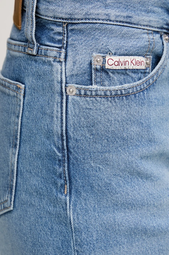 Pamučne traper kratke hlače Calvin Klein Jeans plava J20J225200