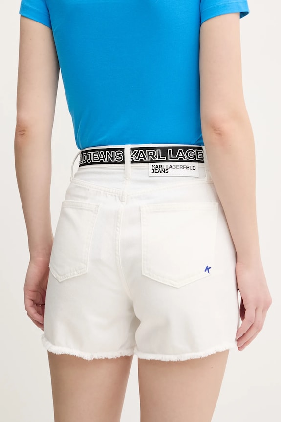 Oblečenie Rifľové krátke nohavice Karl Lagerfeld Jeans A2W10039 biela