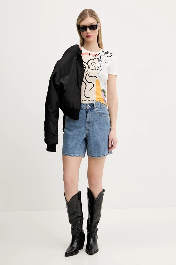 Джинсові шорти Karl Lagerfeld Jeans A2W10041 блакитний SS25