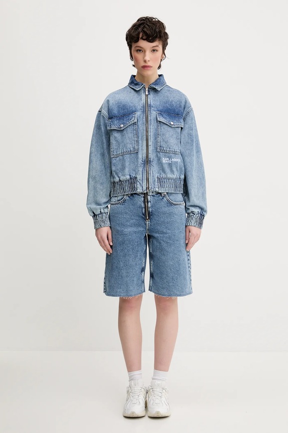Джинсовые шорты Karl Lagerfeld Jeans A2W10042 голубой SS25