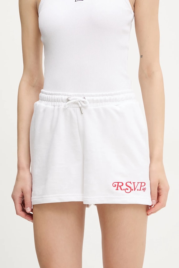 Σορτς Fila Louches απλικέ λευκό FAW1032