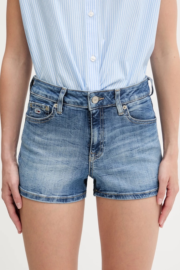 Τζιν σορτς Tommy Jeans τζιν μπλε DW0DW20090