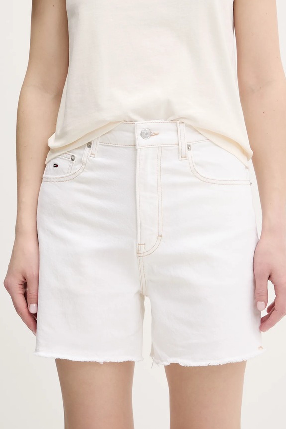 Τζιν σορτς Tommy Jeans με ελαστάν μπεζ DW0DW20093