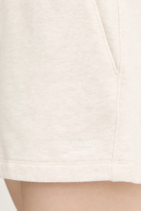 Tommy Jeans pamut rövidnadrág bézs DW0DW20353