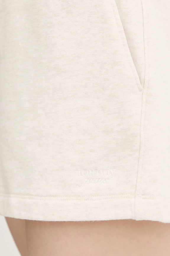 Tommy Jeans pamut rövidnadrág bézs DW0DW20353