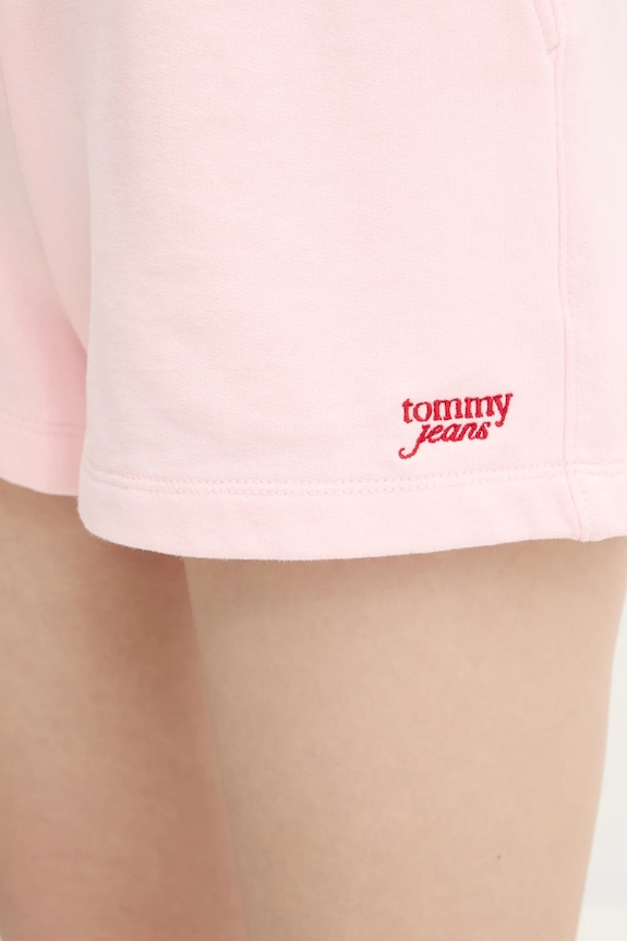 Ruházat Tommy Jeans pamut rövidnadrág DW0DW20353 rózsaszín
