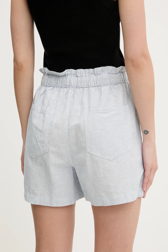 Oblečenie Šortky s prímesou ľanu Tommy Jeans DW0DW20360 modrá