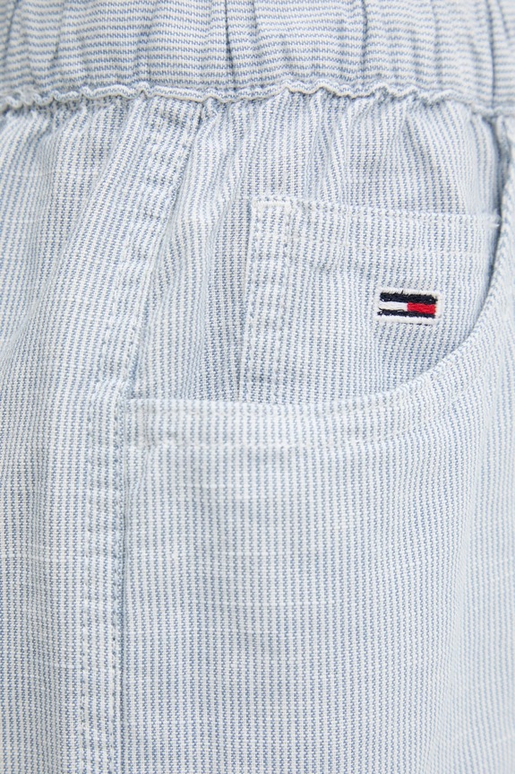 Šortky s prímesou ľanu Tommy Jeans DW0DW20360 modrá