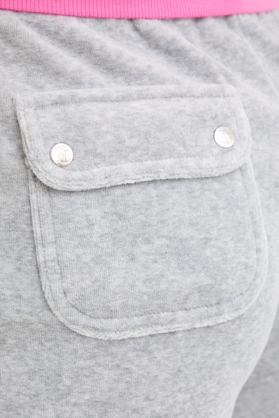 Juicy Couture teplákové šortky dámske EVE sivá JCBHS224801