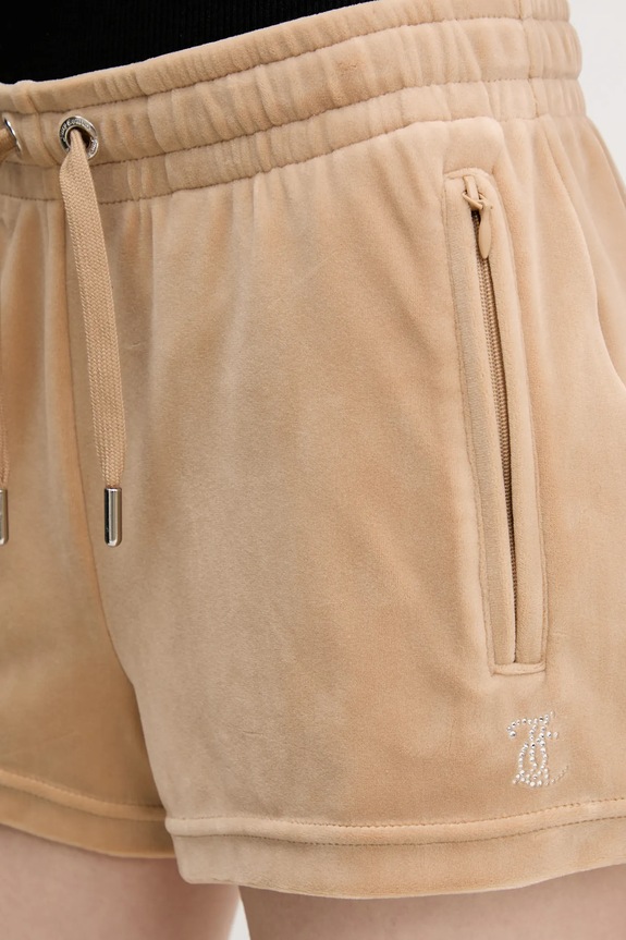 Baršunaste kratke hlače Juicy Couture TAMIA JCWH121001 bež