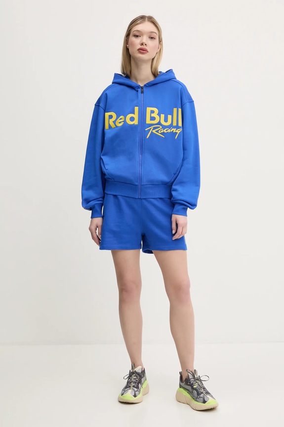 Red Bull Racing x Pepe Jeans pantaloncini HIGH WAISTED SHORTS RL800008 violetto SS25