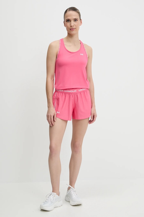 Under Armour σορτς αθλητικό γυναικείο Tech Play 1389882 ροζ SS26
