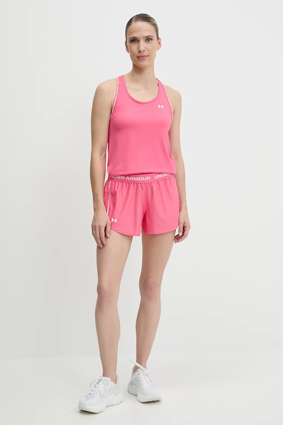 Under Armour σορτς αθλητικό γυναικείο Tech Play 1389882 ροζ SS26