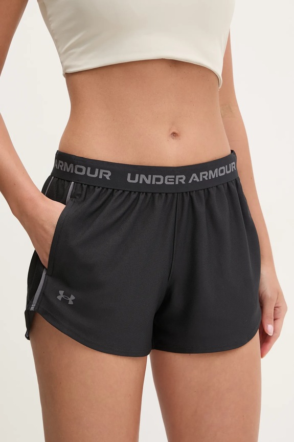 Under Armour αθλητικά σορτς Γυναικεία Tech Play απλικέ μαύρο 1389882