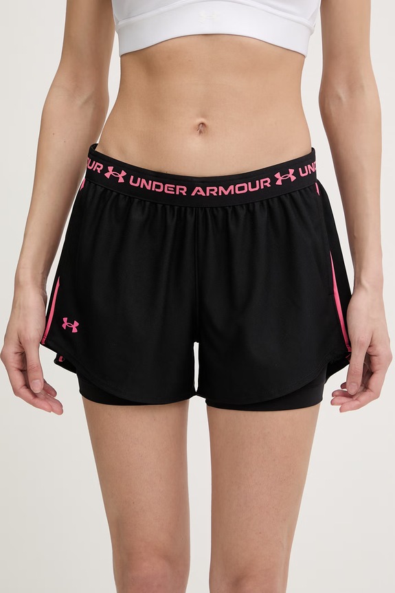 Under Armour σορτς αθλητικά γυναικεία Tech Play μαύρο 1389895
