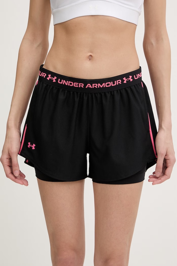 Under Armour σορτς αθλητικά γυναικεία Tech Play μαύρο 1389895
