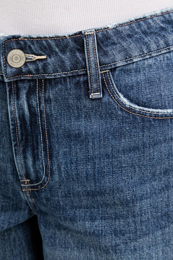 Bombažne kratke hlače iz jeansa Hollister Co. modra KI349.5059.276
