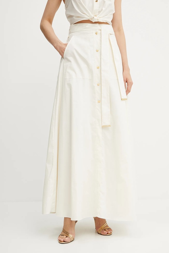 Marciano by Guess pamut szoknya PAT sima bézs 5GGD20.7315A