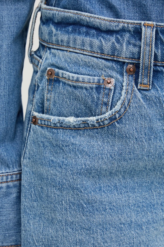 Abercrombie & Fitch pantaloni scurti jeans albastru KI149.5126.279