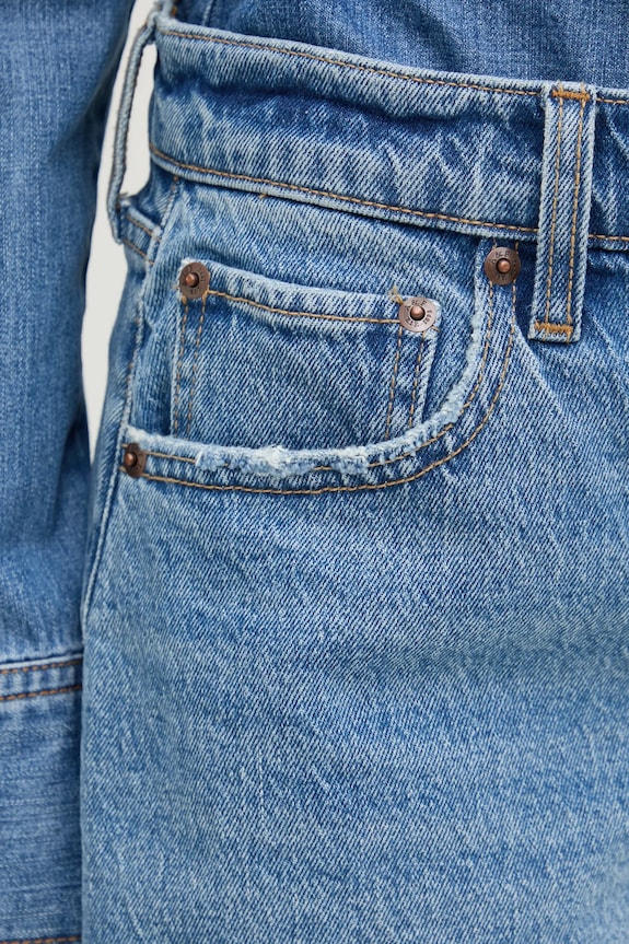 Abercrombie & Fitch pantaloni scurti jeans albastru KI149.5126.279