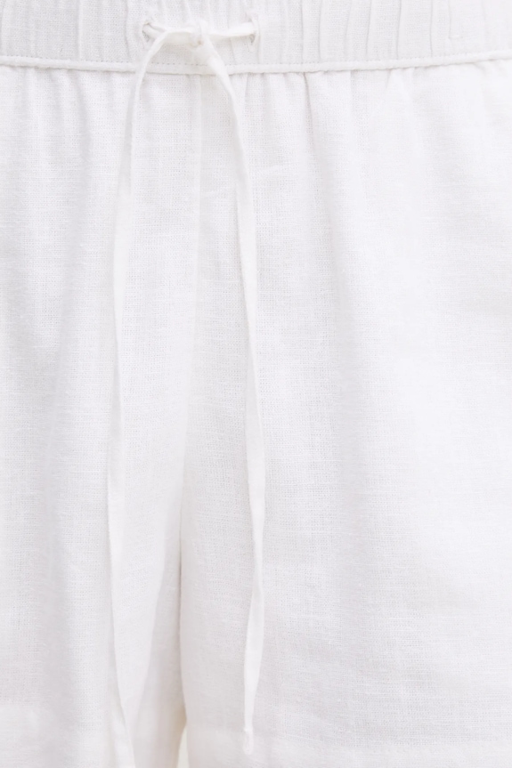 Abercrombie & Fitch vászon rövidnadrág fehér KI149.5187.100