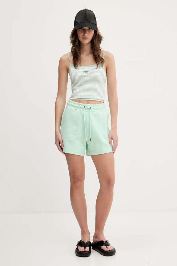 Bavlnené šortky Guess Jeans W5GD0O.K68I4 zelená SS26
