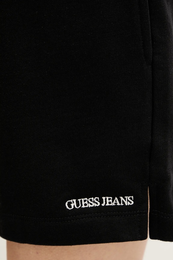 Guess Jeans pamut rövidnadrág fekete W5GD0O.K68I4