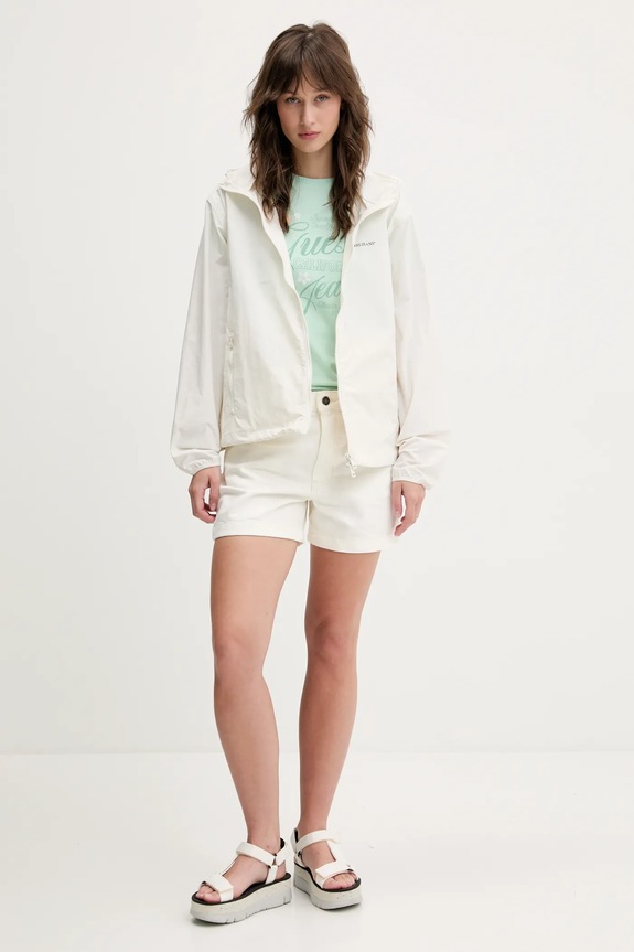 Rifľové krátke nohavice Guess Jeans W5GD0S.D5M62 béžová SS26