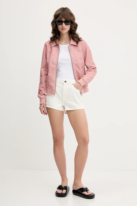 Džínové šortky Guess Jeans W5GD0Y.D5M62 béžová SS25