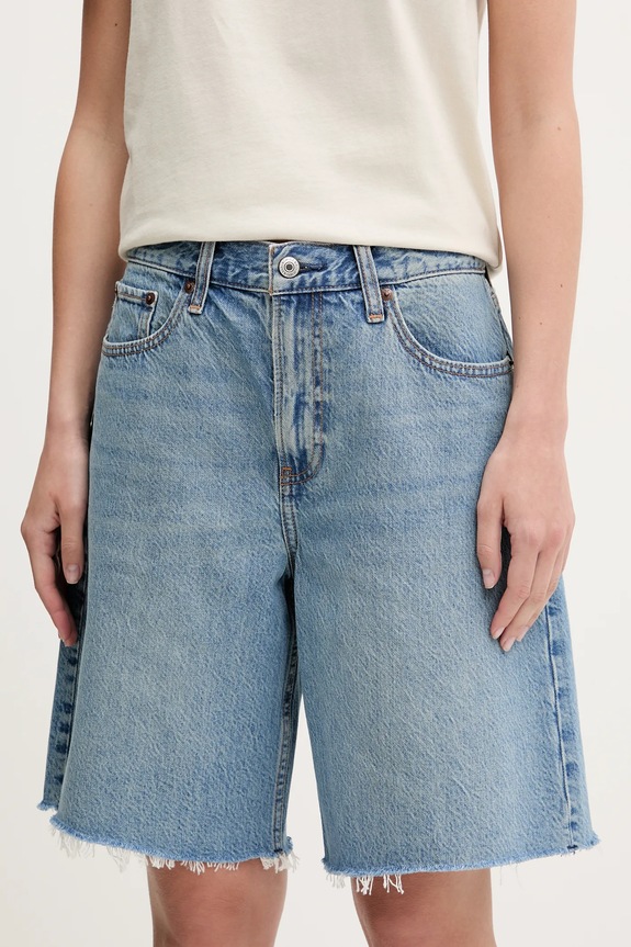 Abercrombie & Fitch farmer rövidnadrág sima kék KI149.5122.279