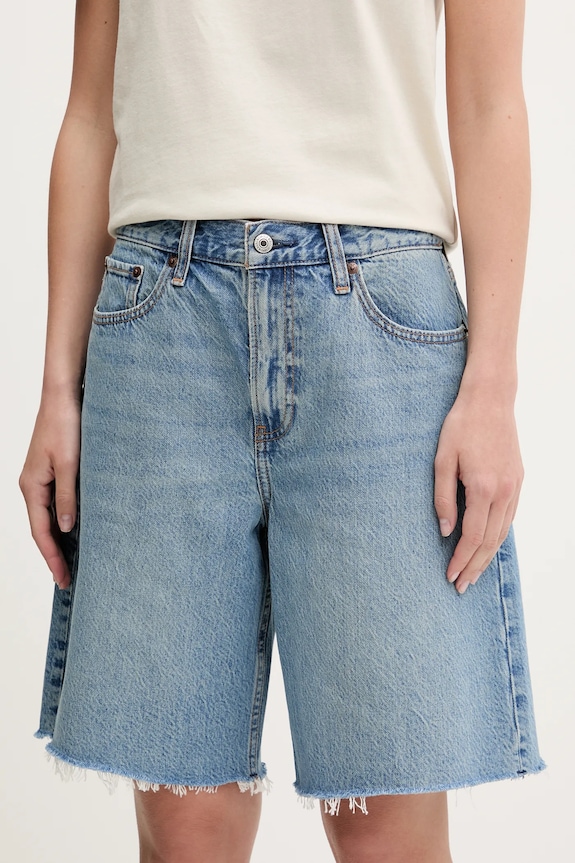 Abercrombie & Fitch farmer rövidnadrág sima kék KI149.5122.279
