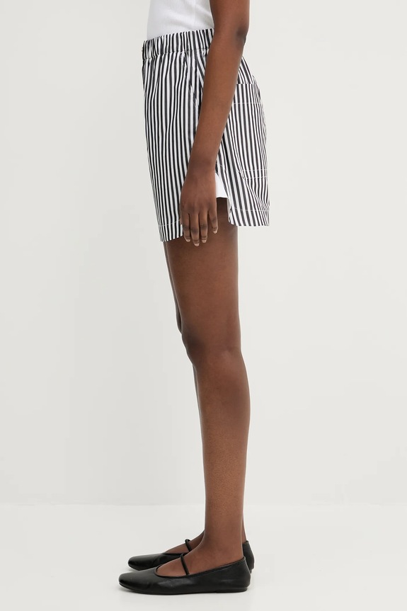 Βαμβακερό σορτσάκι Sportmax Muscari 2512141042600 μαύρο SS25