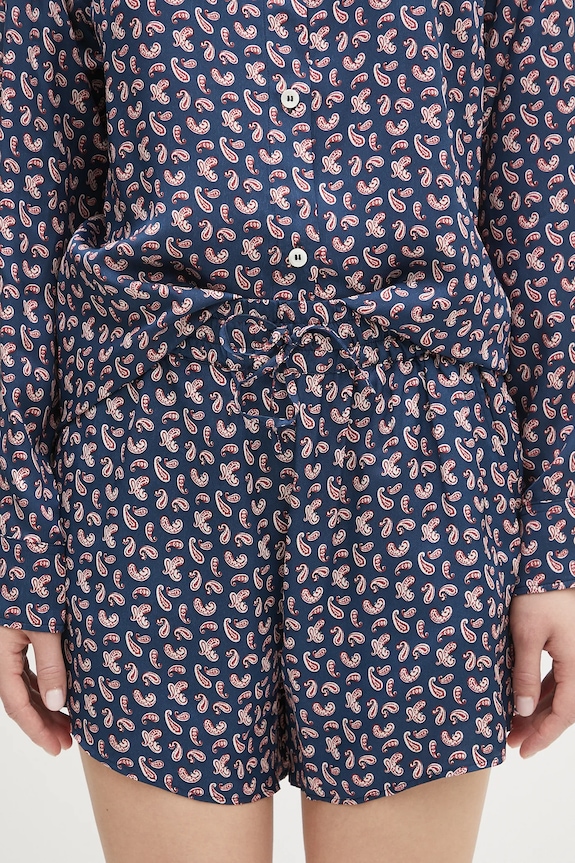 A.P.C. pantaloncini Short Audrey blu navy VIALN.F10208
