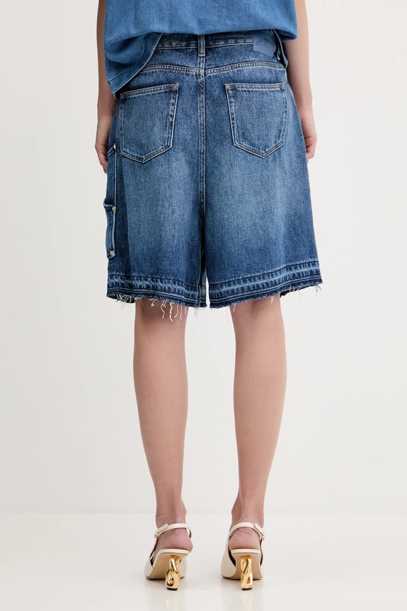 Odzież GANNI szorty jeansowe Light Denim J1702 granatowy
