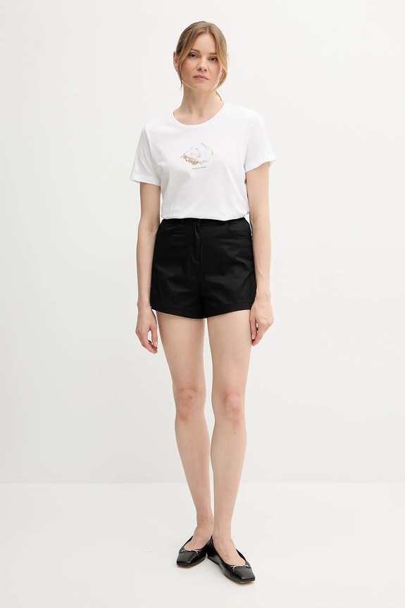 Kratke hlače Sisley 4ED4L901N crna SS25