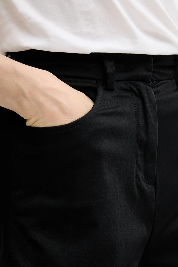 Kratke hlače Sisley crna 4ED4L901N