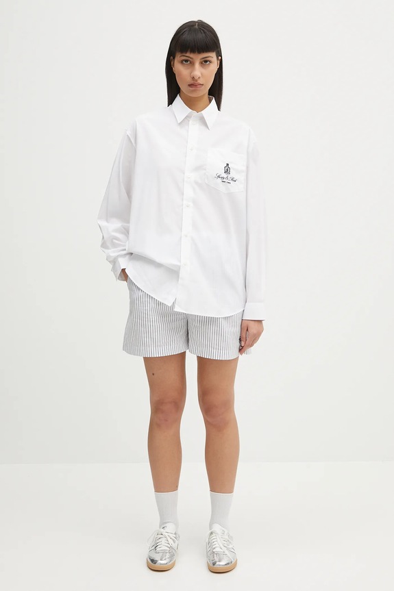 Bavlněné šortky Sporty & Rich Src Poplin SH012606302ST02 modrá