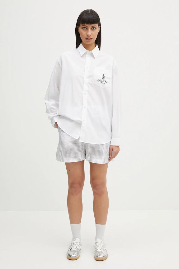 Bavlněné šortky Sporty & Rich Src Poplin SH012606302ST02 modrá