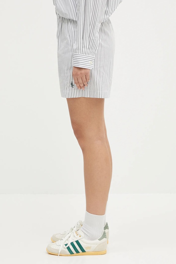 Sporty & Rich cotton shorts Src Poplin SH012606302ST71 white SS25