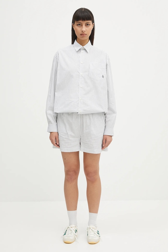 Sporty & Rich cotton shorts Src Poplin white SH012606302ST71