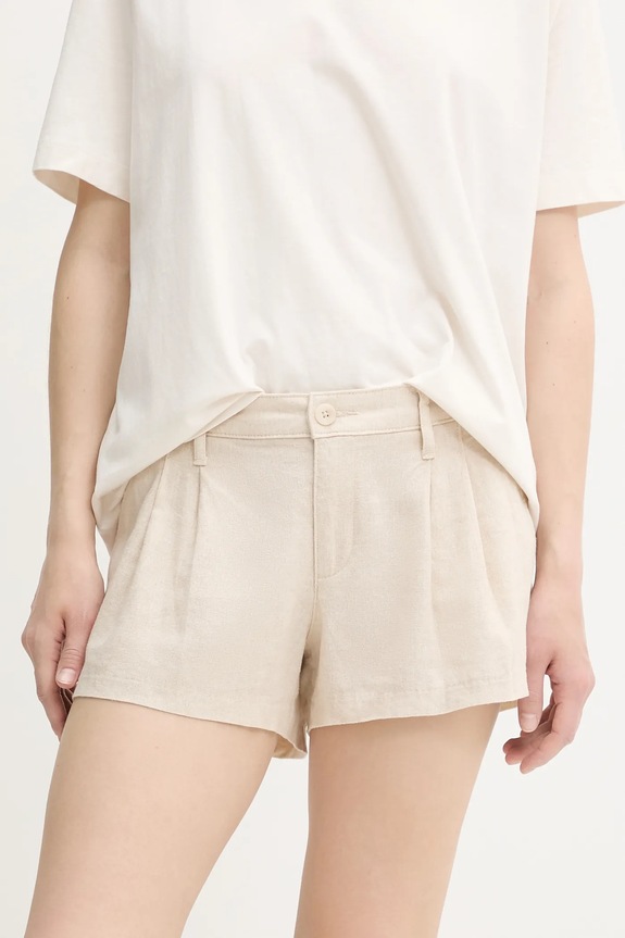 Σορτς από λινό Hollister Co. άλλο μπεζ KI349.5124.110