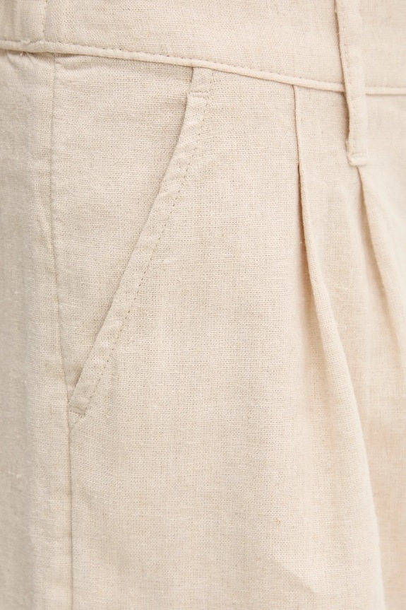 Σορτς από λινό Hollister Co. KI349.5124.110 μπεζ