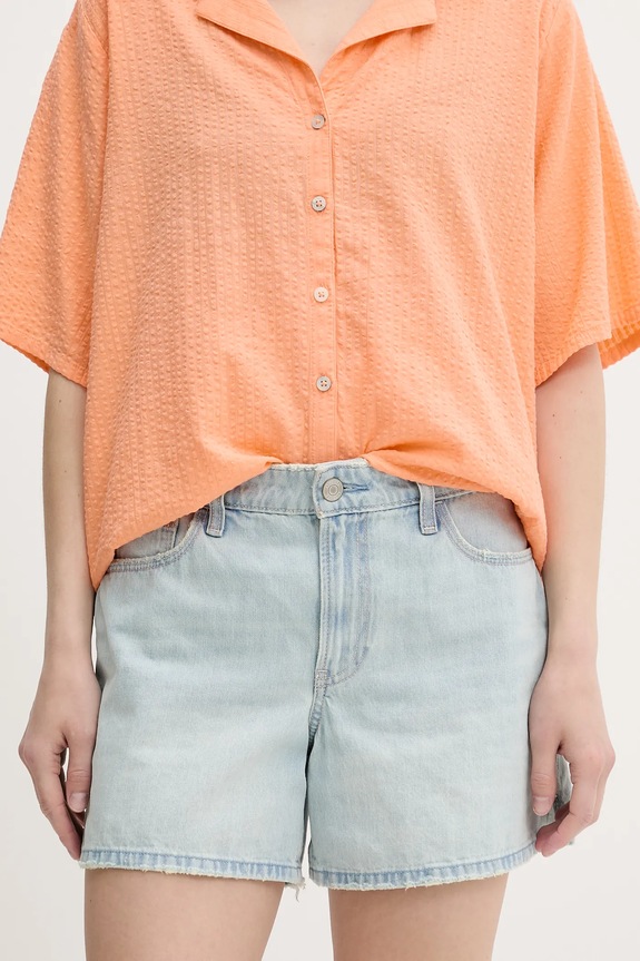 Τζιν σορτς Hollister Co. βαμβάκι μπλε KI349.5159.280