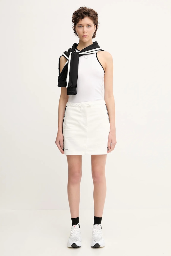 Sportovní sukně adidas Originals x Sporty & Rich Short JL7194 bílá
