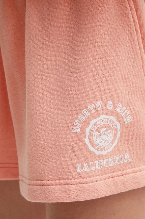 Sporty & Rich pantaloncini California Emblem Soft Disco rosa SH052625218P141